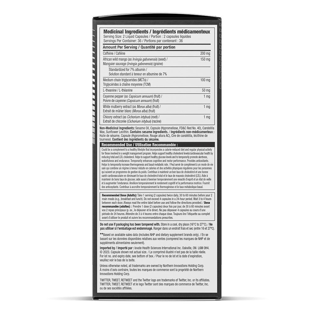 Hydroxycut Black - Supplement Facts Panel