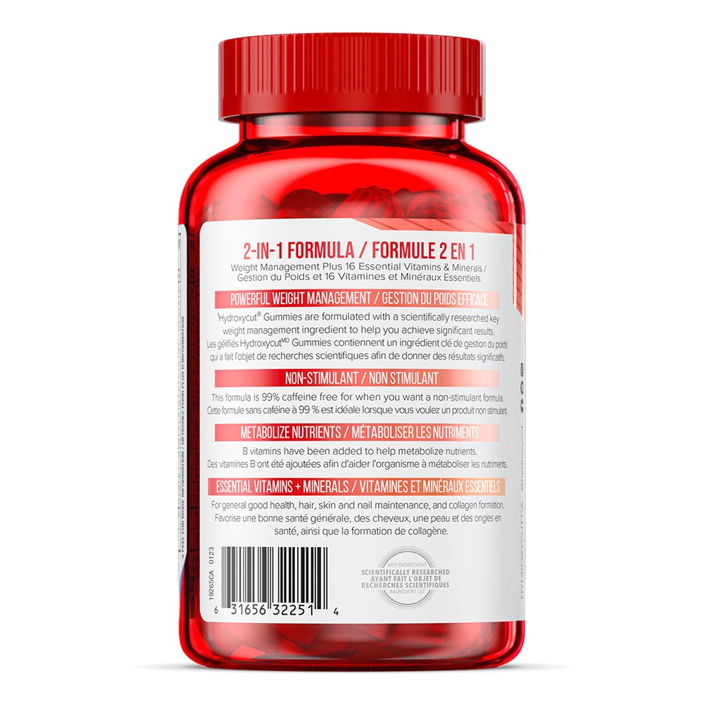 Hydroxycut Gummies Left Panel