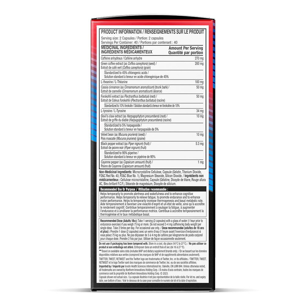 Hydroxycut Hardcore Supplement Facts Panel